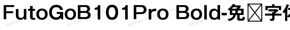 FutoGoB101Pro Bold字体转换